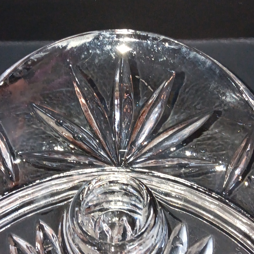 Vintage princess house 4 taper crystal candle bowl centerpiece - Picture 4 of 4